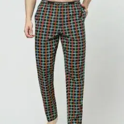 Checked Pyjamas with Logo Waistband-image-65