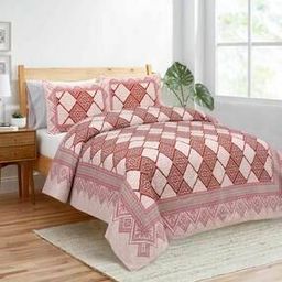150 GSM Floral Print Double Bedsheet with Pillow Covers-picture-45
