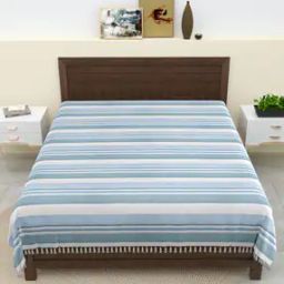 Striped Print Cotton Double Bedcover-image-12