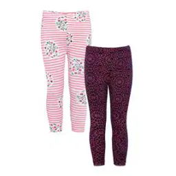 Pack of 2 Printed Leggings-image-125