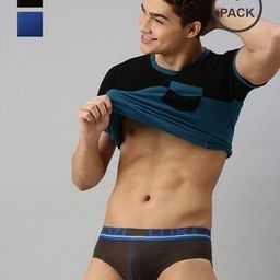 Men Set of 3 Briefs with Elasticated Waist-image-53
