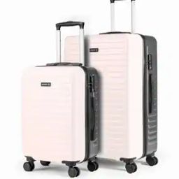 Set of 2 Two Tone TSA Lock Trolley Bags (S | L)-39