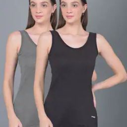 Women Pack of 2 Round-Neck Thermal Vests-image-8