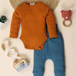 Ribbed Bodysuit & Pyjamas Set-picture-21
