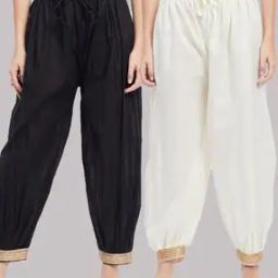 Women Pack of 2 Salwars with Drawstring Waist-picture-49