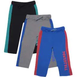 Boys Pack of 3 Regular Fit 3/4th Shorts-image-10