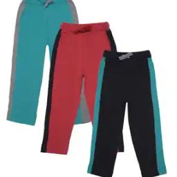 Boys Pack of 3 Colourblock Straight Track Pants-image-34