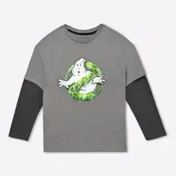 Ghost Busters Print Pure Cotton T-Shirt-image-11