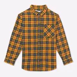 Checked Pure Cotton Spread Collar Shirt-image-48