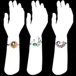 Men Set of 3 Stone-Studded Tie-Up Rakhis-image-16