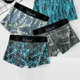 Men Pack of 4 Printed Trunks with Elasticated Waistband-image-3
