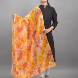 Striped Lace Dupatta-image-87