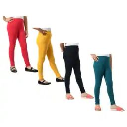 Pack of 4 Leggings with Elasticated Waistband-image-74