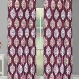 Set of 2 Floral Print Window Curtains-picture-18