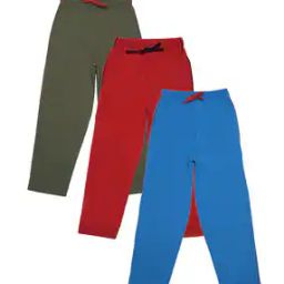 Pack of 3 Boy Straight Fit Flat-Front Trousers-image-19