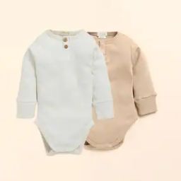 Pack of 2 Ribbed Round-Neck Bodysuits-picture-20