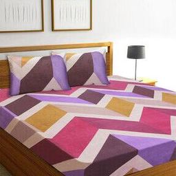 Printed Double Bedsheet with Pillow Covers-picture-37