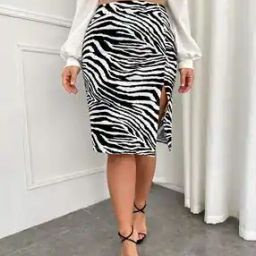 Women Animal Print Pencil Skirt-image-64