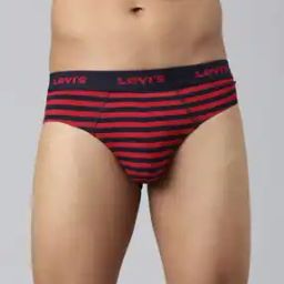 Men Striped Briefs with Elasticated Waistband-image-90