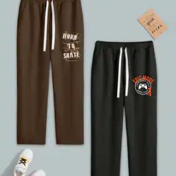 Boy Pack of 2 Graphic Print Track Pants-picture-39