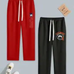 Boy Pack of 2 Graphic Print Track Pants-21