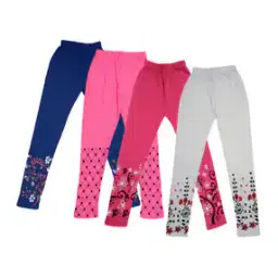Floral Print Pack of 4 Basic Leggings-picture-30