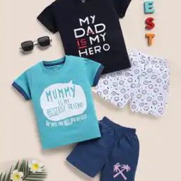 Pack of 2 Boys Shorts & T-Shirt Set-18
