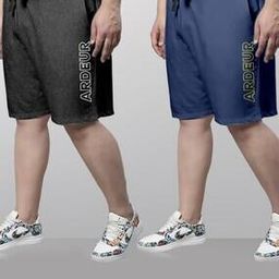 Self-design Regular Fit Shorts-image-7