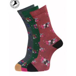 Pack of 3 Printed Ankle-Length Socks-image-92
