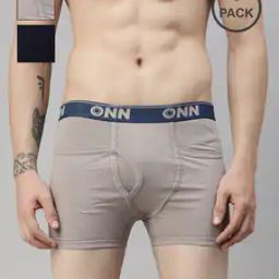 Men Pack of 3 Trunks with Logo Waistband-picture-14