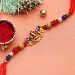 Tie-Up Wooden and Multicolor Beads Rakhi-image-10