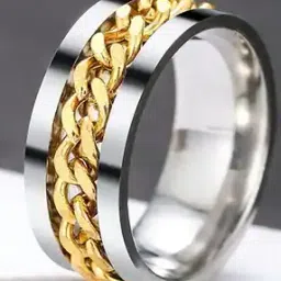 fashion frill Stainless Steel Rotating Chain Ring-picture-20