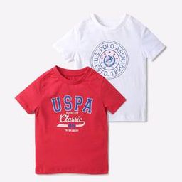u.s. polo assn. Pack of 2 Brand Print Round-Neck T-shirts-picture-22