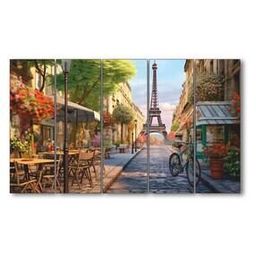 Eiffel Tower 5-Piece Wall Painting-image-3