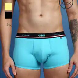 Men Pack of 3 Trunks with Logo Waistband-picture-9