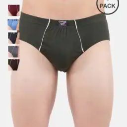 Pack of 6 Men Regular Fit Briefs-image-3