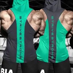 Pack of 2 Men Typographic Print Vests-image-17