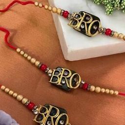 Set of 3 Men Tie-Up Stone-Beaded Rakhi-image-53