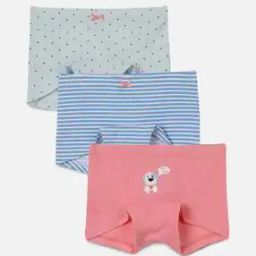 Pack of 3 Striped Boyshorts with Elasticated Waist-image-38