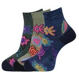 Pack of 3 Graphic Printed Ankle-Length Socks-image-38