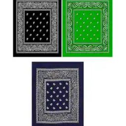 Pack of 3 Women Paisley Print Bandanas-image-97