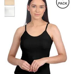vanila Pack of 3 Women Round-Neck Camisoles-picture-8
