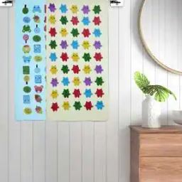 Set of 2 Printed Bath Towels 43" x 22"-18