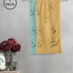 Set of 2 Printed Bath Towels 43" x 22"-image-24
