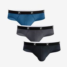 Pack of 3 Briefs with Contrast Waistband-image-93