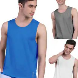 Solid Sleeved Regular Round-Necked  Vest-image-25