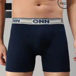 Pack of 3 Men Trunks with Logo Waistband-image-54