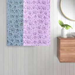 Set of 2 300 GSM Floral Print Bath Towels 45" x 22"-12