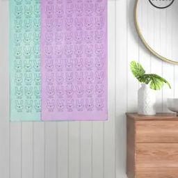 Set of 2 300 GSM Printed Bath Towels 43" x 22"-28