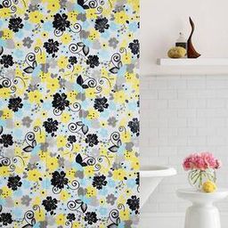 Floral Bliss Shower Curtain with Hooks-11